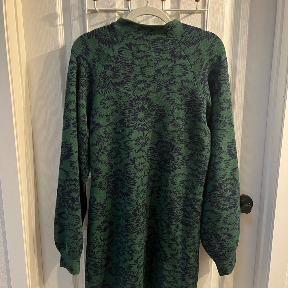 Maeve by Anthropologie Green Floral Knit Dress – Size M – NWT